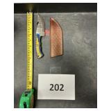 Damascus steel knife