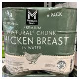 Premium chunk chicken breast in water 6 pack