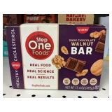 Step One foods dark chocolate walnut bar 11 bars
