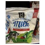 Instant milk makes 22 qt