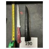 Damascus steel knife