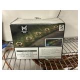 LED color changing solar disc lights 5 pack