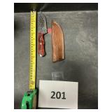 Damascus steel knife