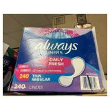 Always liners thin 240ct