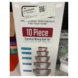 Viking 10pc SS mixing bowl set
