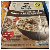 Quaker instant oatmeal 40packets