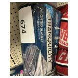 Cooling weighted blanket 12lb 48inx72in