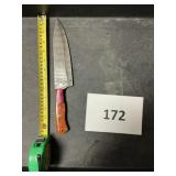 Damascus steel knife