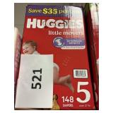 Huggies 148 diapers size 5
