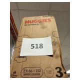 Huggies 132 diapers size 3