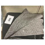 Gray large area rug