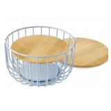 Set of 2 wire baskets- blue
