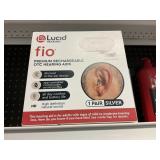 Lucid fio hearing aids 1 pair- silver