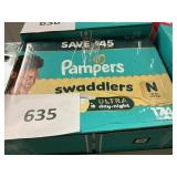 Pampers 174 diapers size N