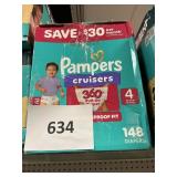 Pampers 148 diapers size 4