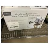 Details black gooseneck wall lantern