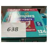 Pampers 124 diapers size 5