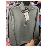 Womens sandwash quarter zip Med