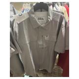 Eddie Bauer button up short sleeve shirt M 4 ct