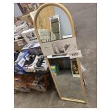 Threshold faux wood mirror 20x65in