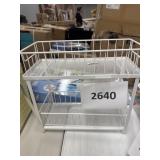 Two tiered slide organizer (metal)