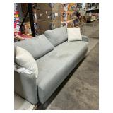 Gray Modern sofa - dirty- missing leg