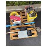 Misc skid lot- MUST take all- wire- tools-electric