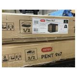 Keter Pent 9x7   storage shed  2 Box set