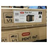 Keter Pent 9x7  Storage shed  2 Box set