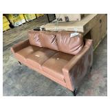 MCM leather style  brown sofa