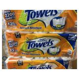 Paper towels 15 mega rolls