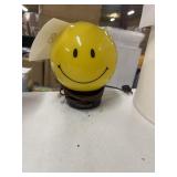 MCM deco smiley face lamp