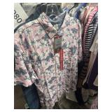 Hurley short sleeve button up shirt XL