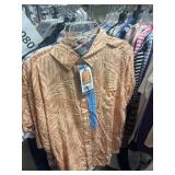 Hurley short sleeve button up shirt L