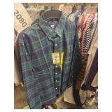 Lands End long sleeve button up shirt M