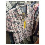Hurley short sleeve button up shirt M