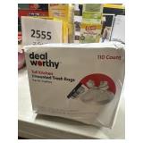 Deal Worthy tall kitchen trash bags 110 ct