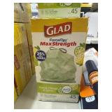Glad force flex tall kitchen trash bags lime 45ct