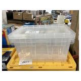 2 ct Clear totes & lids 17inx26in