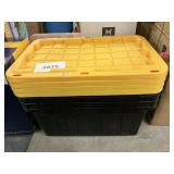 4ct Yellow & black totes 20inx30in