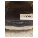 4 ct Clear totes w/ gray lids