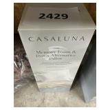 Casaluna memory foam & down alt pillow firm S/Q