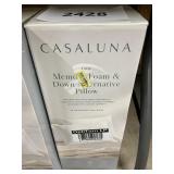 Casaluna memory foam & down alt pillow firm S/Q