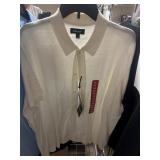 DKNY button front sweater XL
