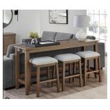 Lowell 4-pc Sofa table & bench set