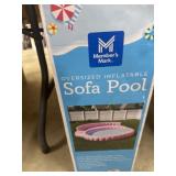 Oversized inflatable sofa pool