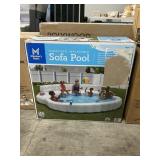 Oversized inflatable sofa pool