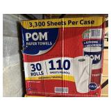 Pom paper towels 30 rolls