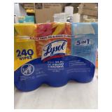 Lysol wipes 240ct