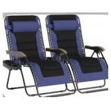 2-Pack Navy XL antigravity chair